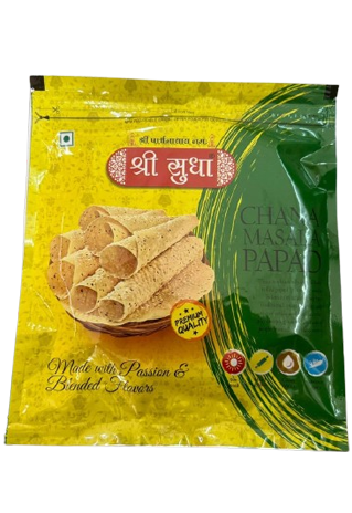 Chana Masala Papad